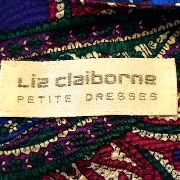 Vtg 90s Liz Claiborne Dress - Picture 5 of 10